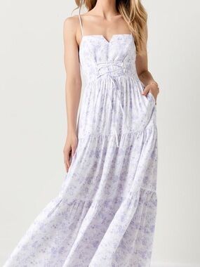 Audrey Parks Francesca Floral Victorian Romantic Maxi Dress